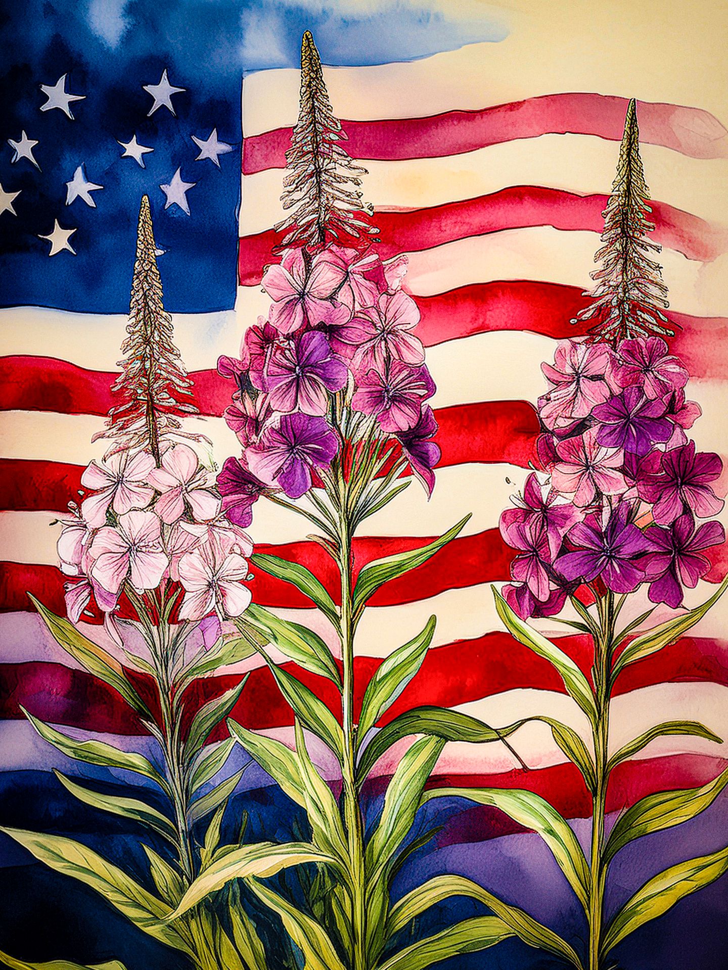 Fireweed Flag Americana
